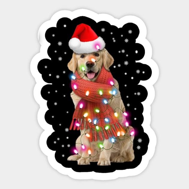 labrador retriever christmas tshirt Sticker by Him